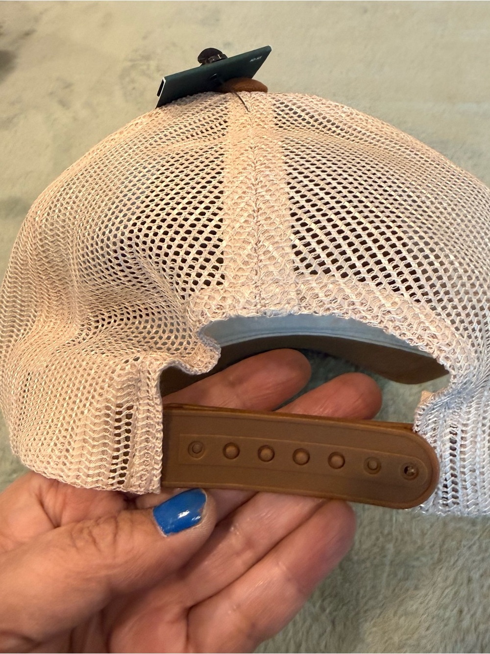 Alpine Design Patch Trucker Hat - Rust Orange & Cream - Picture 3 of 6